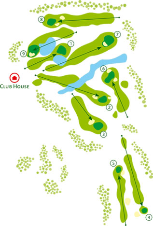 Balaia Golf Course - Course Map