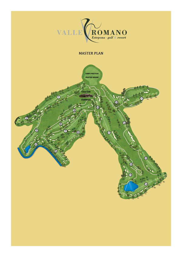 Valle Romano Golf Golf Course map