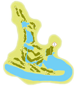 Valle Guadiana Links (Spain) Golf Course map