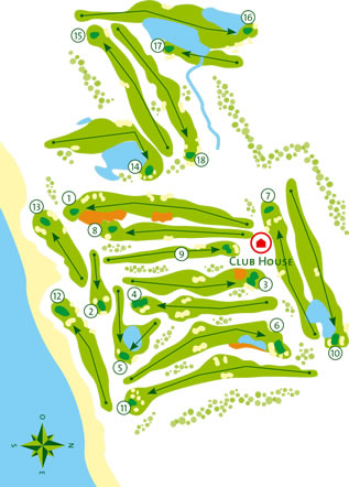 Quinta da Ria Golf Course Golf Course map