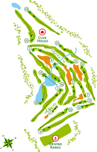 Quinta de Cima Golf Course - Course Map