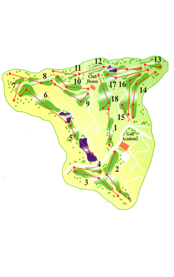 Miraflores Golf Club Golf Course map