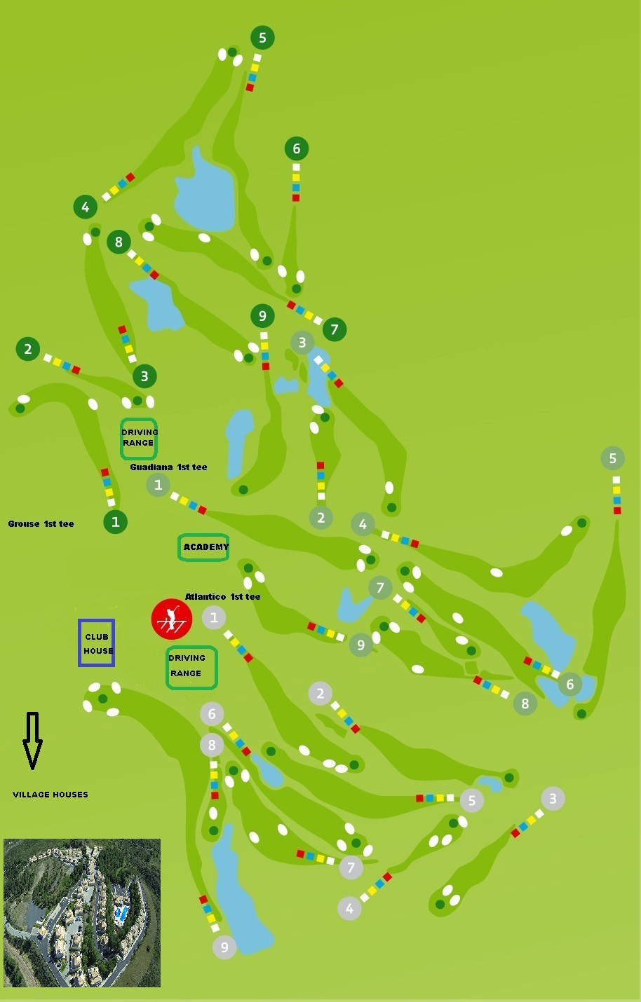 Castro Marim Golf Course - Course Map