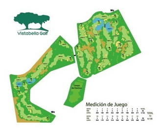 Vistabella Golf Golf Course map