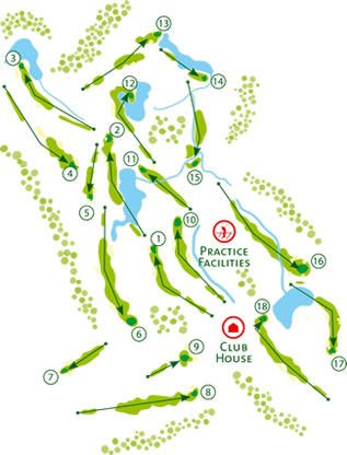 Monte Rei North Golf Course Golf Course map