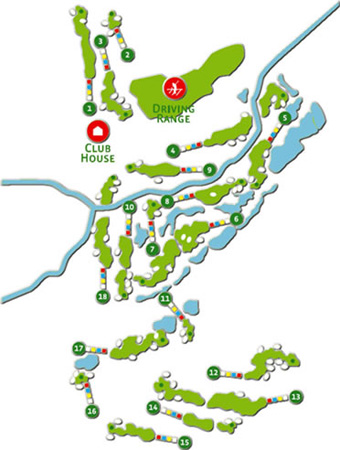 Amendoeira Faldo Golf Course map