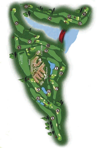 El Rompido South Golf Course map