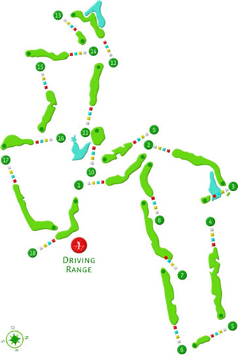 Bom Sucesso Golf Guardian Golf Course map