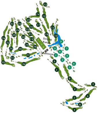 Porto Santo Golfe Golf Course map