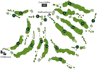 Palheiro Golf Course Golf Course map