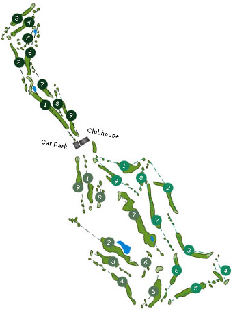 Santo da Serra Golf Golf Course map