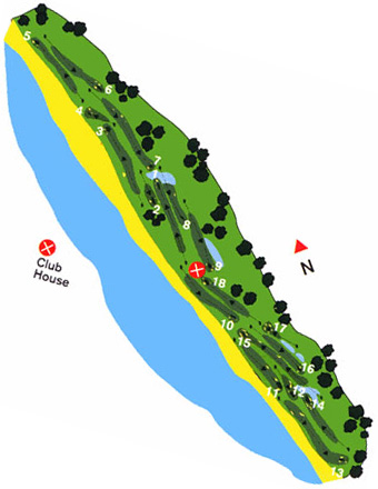 Estela Golf Club Golf Course map