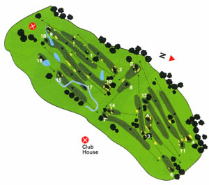 Oporto Golf Club Golf Course map
