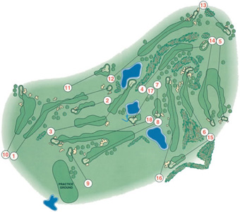 Amarante Golf Course map